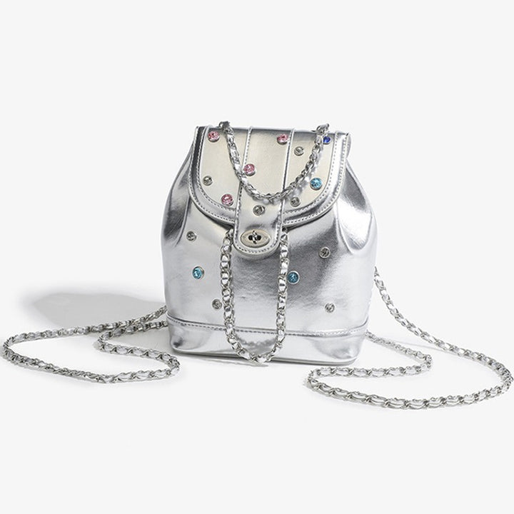 Glamouröse Metallic Zugtasche Karnz