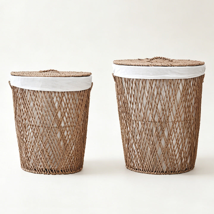 Dekorativer Wäschekorb mit Deckel Karnz