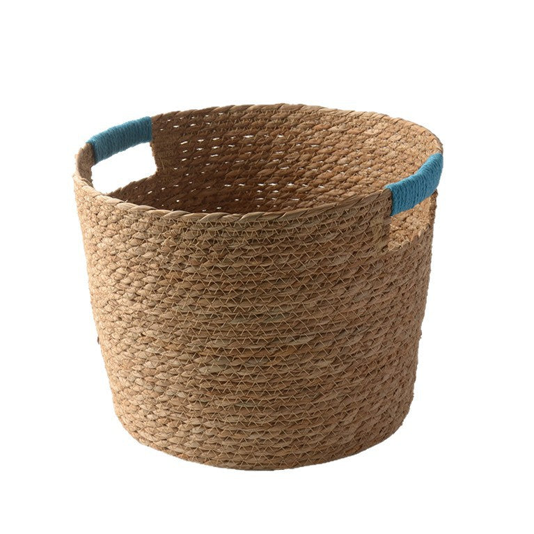 Stylischer Aufbewahrungskorb Aus Geflochtenen Naturfasern Karnz