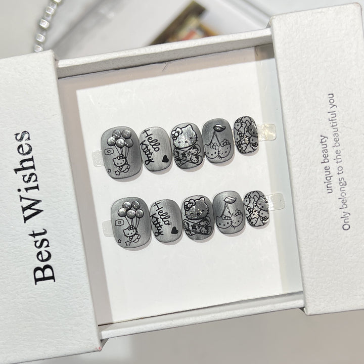 Charakter-Themen Press-On Nagelkunst Set