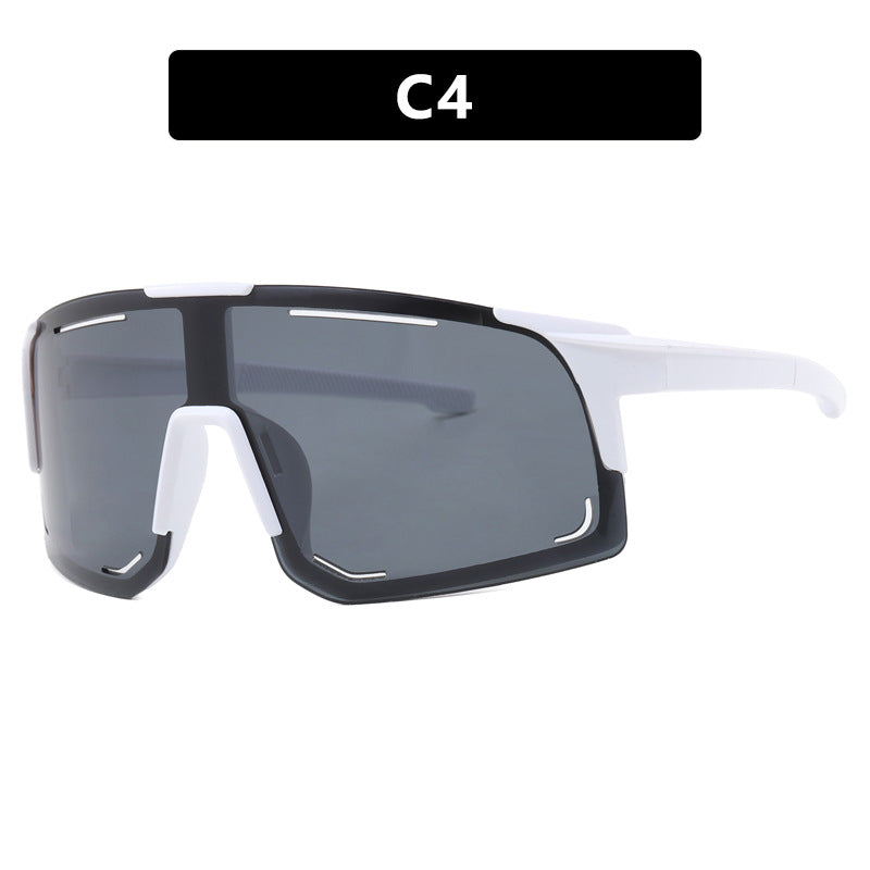 Damen sportliche Sonnenbrille mit integriertem UV-Schutz und großem Sichtfeld Karnz