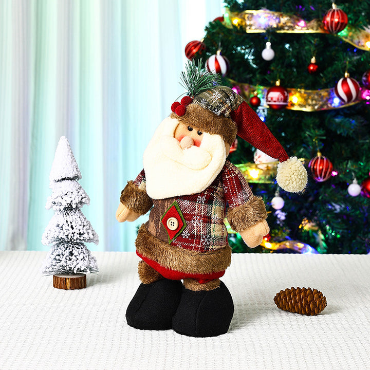 Niedliche Weihnachtsdekorationsfigur im Rentier-Look Karnz