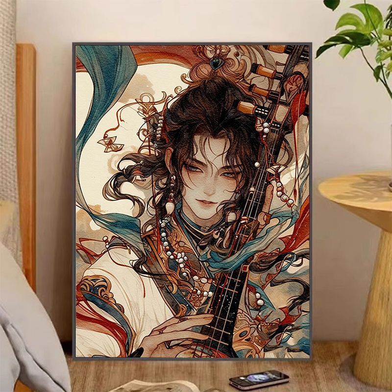 Künstlerische Fantasy-Charakter-Leinwandkunst Karnz