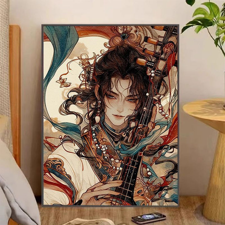 Künstlerische Fantasy-Charakter-Leinwandkunst Karnz