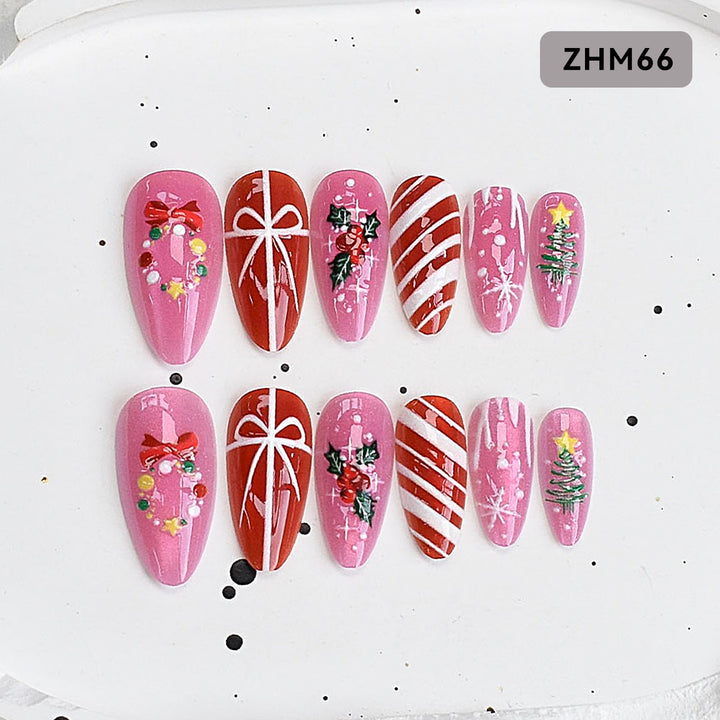 Hochwertiges Press-On-Nagelset Karnz