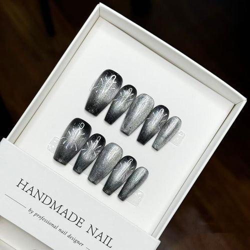 Handgefertigtes Künstlerisches Press-On Nails Set