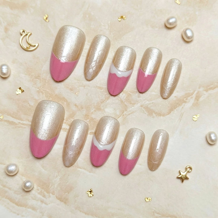 Elegantes Press-On-Nagel-Set