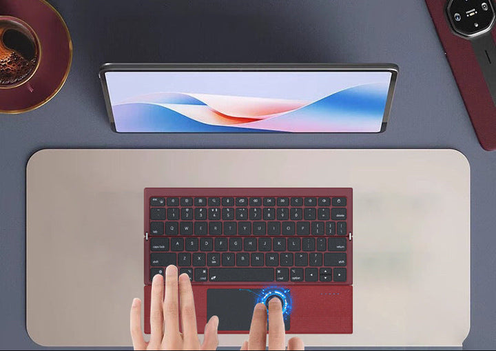 Kompakte kabellose Tastatur mit Touchpad Karnz