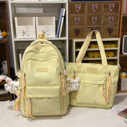 Vielseitiges Besticktes Rucksack-Set