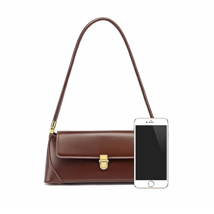 Strukturierte Lederhandtasche Karnz