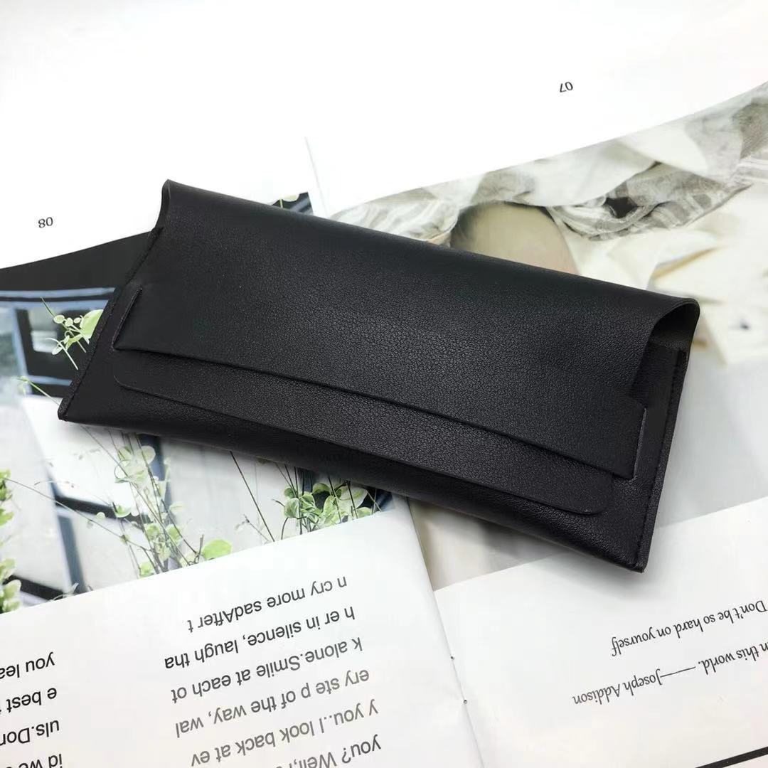 Faltbare synthetische Leder Sonnenbrille Etui Karnz