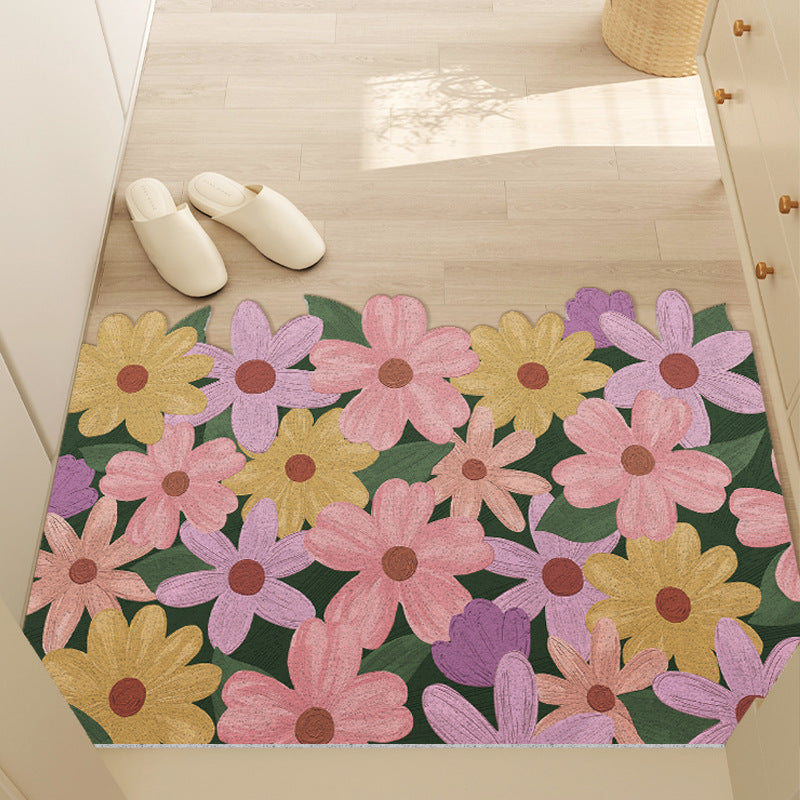 Blumenmuster rutschfeste Bodenschoner