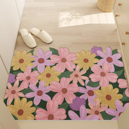 Blumenmuster rutschfeste Bodenschoner