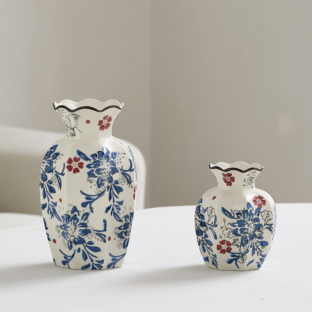Elegante Keramik Blumenvase Karnz
