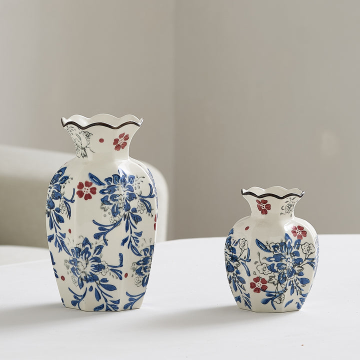 Elegante Keramik Blumenvase Karnz