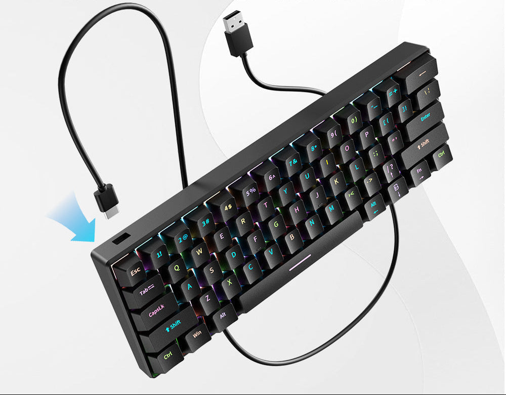 RGB Kompakte Mechanische Tastatur mit Ultra-Reaktionsschnellen Schaltern Karnz