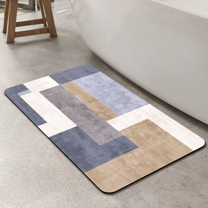 Stylische geometrische Muster-Badmatte Karnz