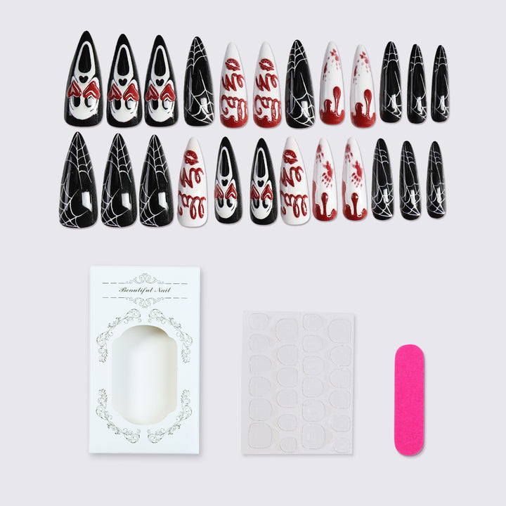 Kreatives Halloween Kunstnagelset Karnz