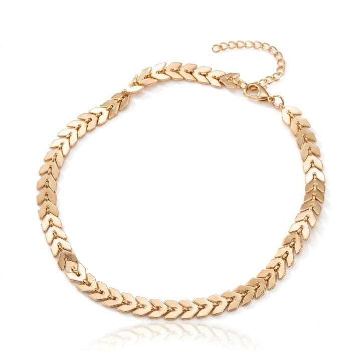Elegante goldene Kettenhalskette Karnz