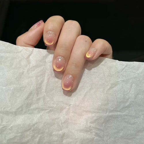 Gradient Glänzende Nagelverlängerungen
