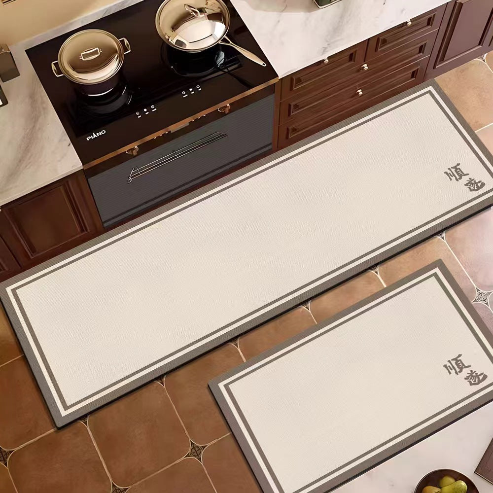 Elegantes Texturiertes Küchenläufer-Set Karnz