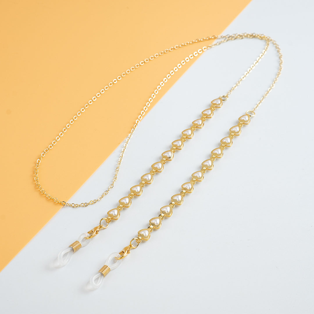 Elegante perlverknüpfte Brillenband Karnz