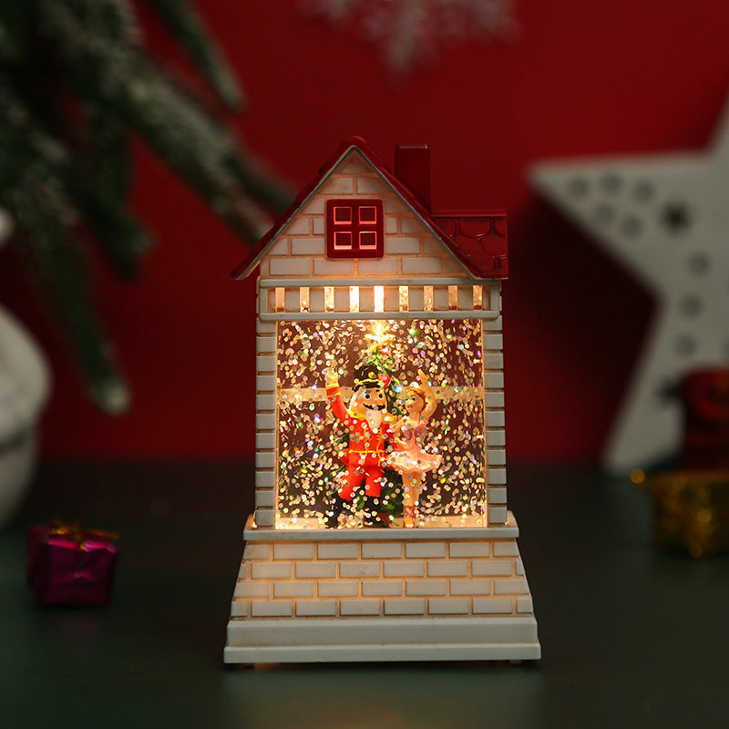 Beleuchtetes Weihnachtsdorf mit beweglichen Figuren Karnz