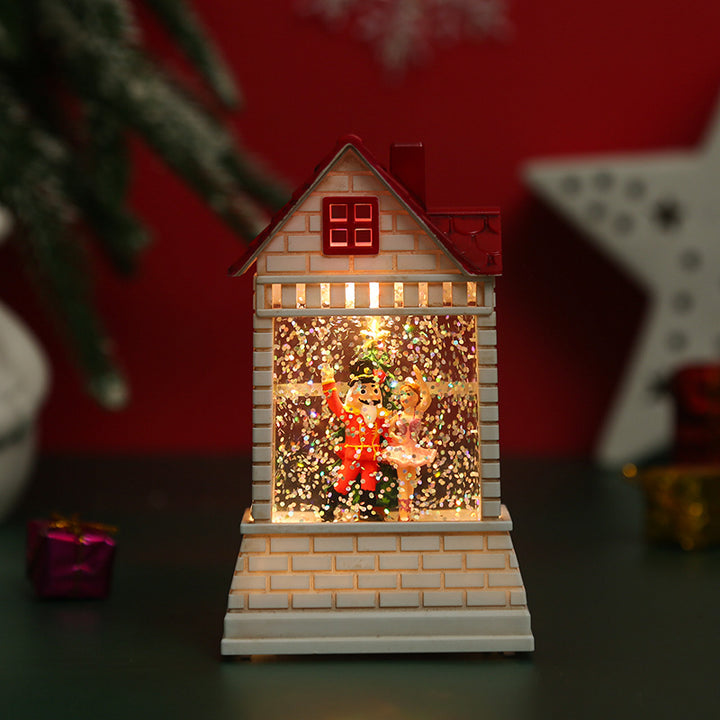 Beleuchtetes Weihnachtsdorf mit beweglichen Figuren Karnz