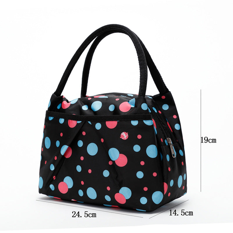 Blumige isolierte Lunch-Kühltasche Karnz