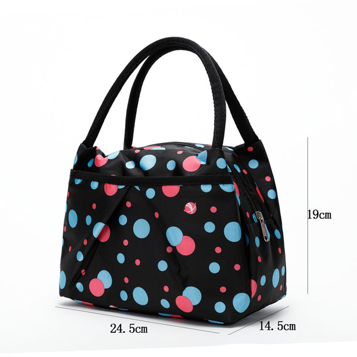 Blumige isolierte Lunch-Kühltasche Karnz