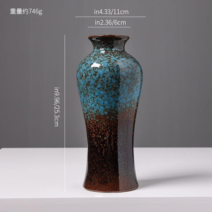 Künstlerische glasierte Keramikvase