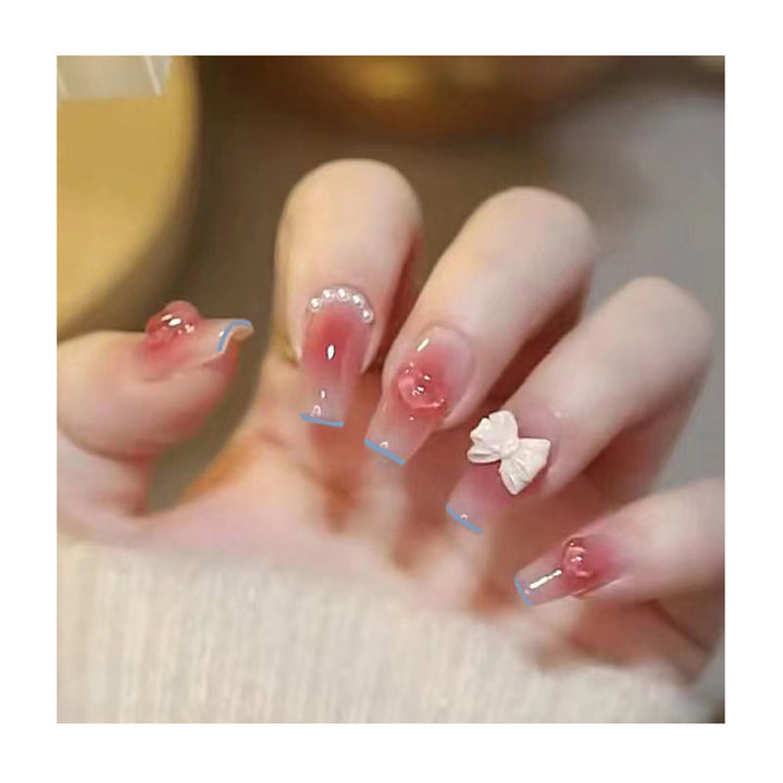 Elegantes dekoratives Nagelkunstset