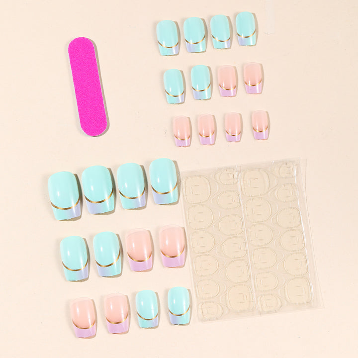 French Tip Acryl Nagelkunst Design Karnz