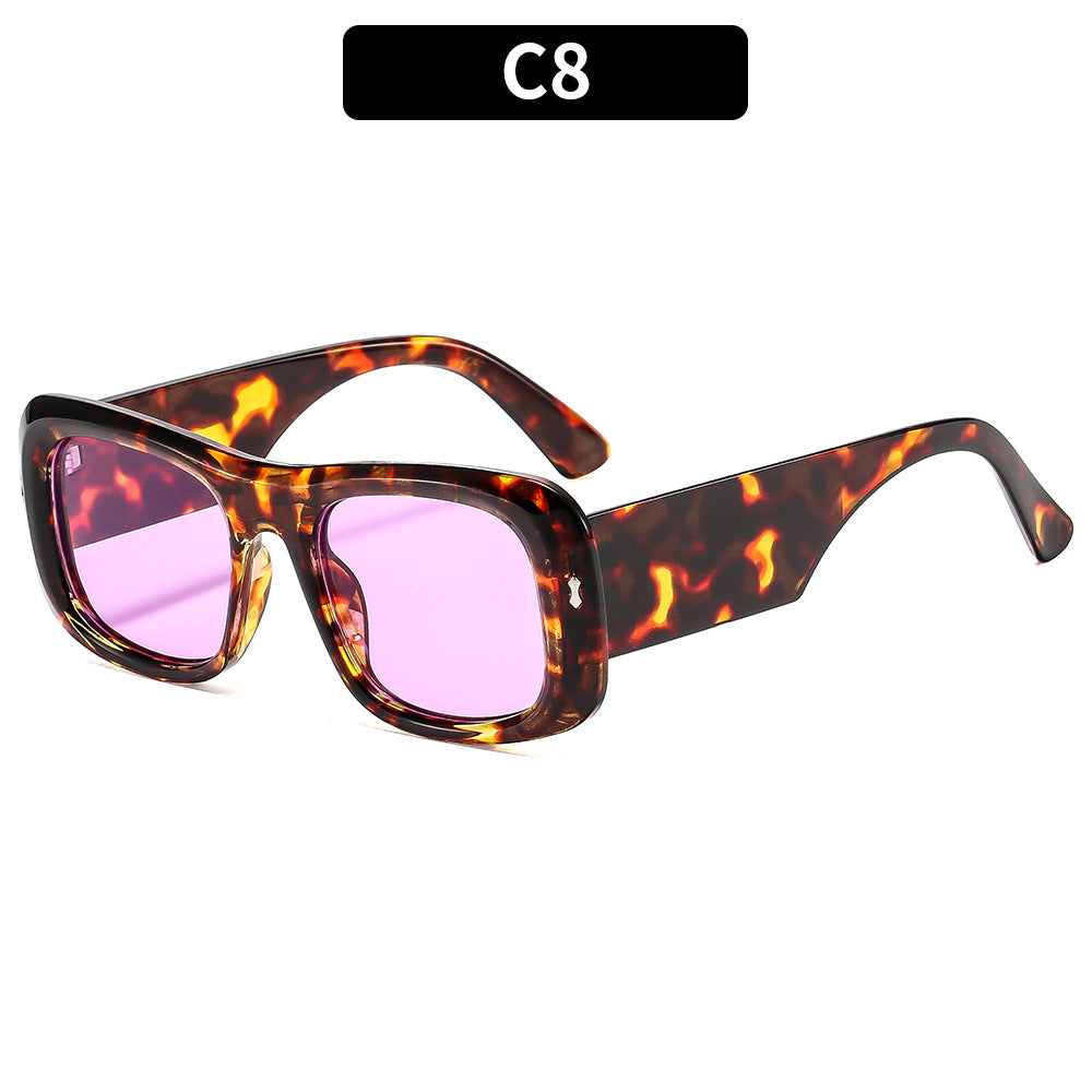 Fette quadratische Rahmen-Sonnenbrille