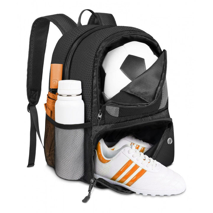 Sportlicher Rucksack mit Fächern für Fußball, Trinkflasche und Schuhe Karnz