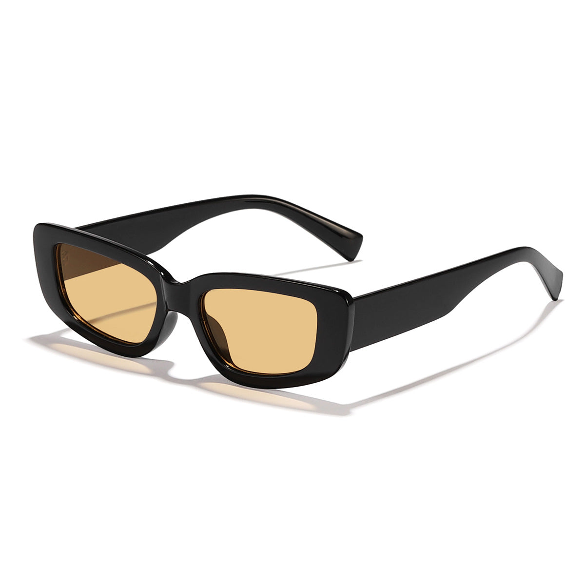 Damen modische Cat-Eye Sonnenbrille mit breitem Kunststoffrahmen und UV-Schutz Karnz