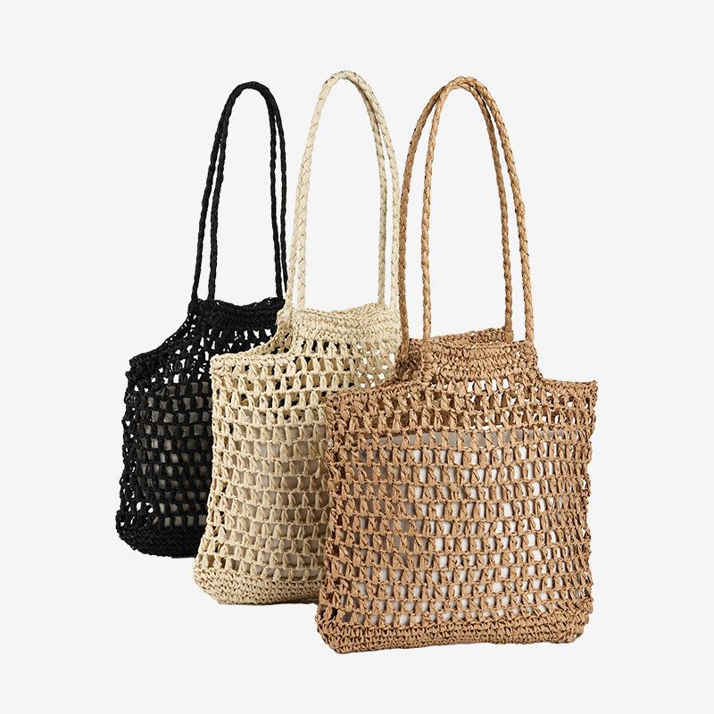 Damen Handgefertigte Netz-Strandtasche Karnz