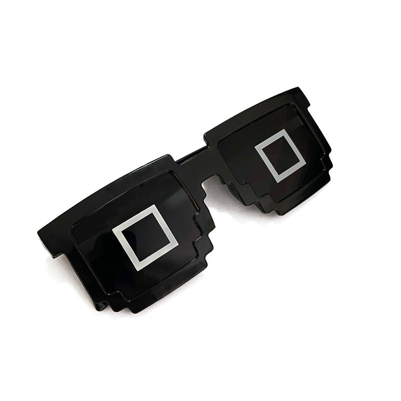 Fette geometrische Shield-Sonnenbrille Karnz