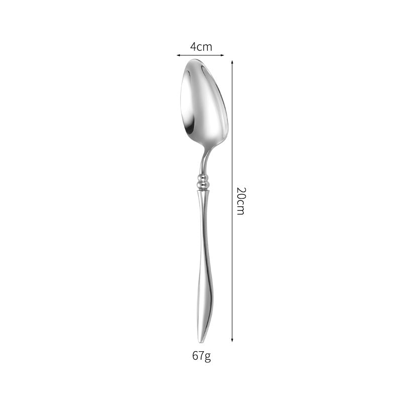 Elegantes Tafelmesser mit Feinem Wellenmuster Karnz