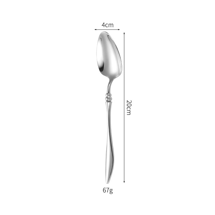 Elegantes Tafelmesser mit Feinem Wellenmuster Karnz