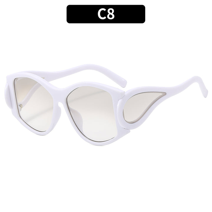 Fashion-Forward Geometric Shield Sonnenbrille