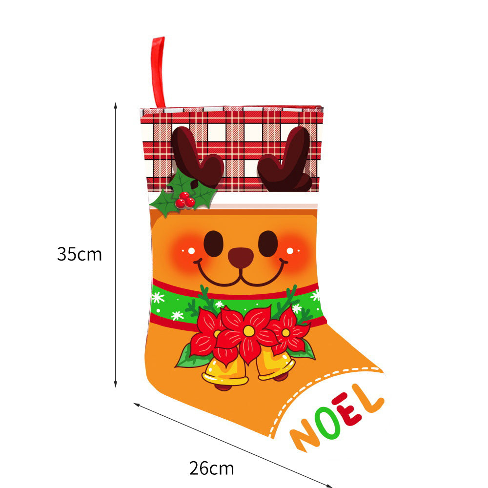 Weihnachtlich dekorative Socke