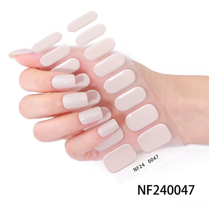 Glänzende Finish Gel-Nagel-Wickel