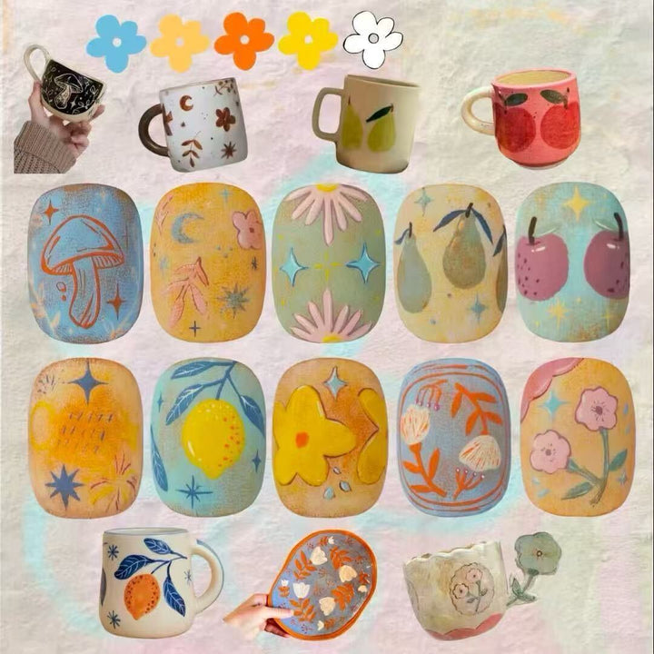 Dekorativer Becher und Nagelkunst-Set Karnz