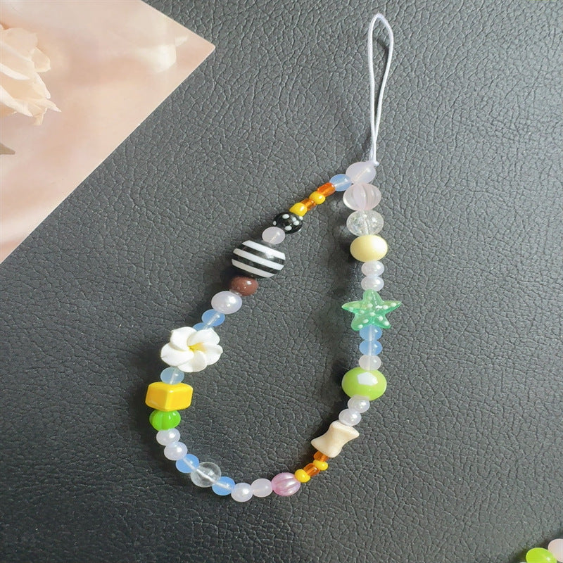 Farbige Charm Perlen Halskette Karnz