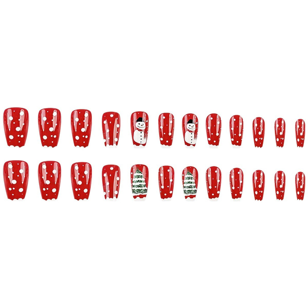 Kunstnagelset mit festlichen Weihnachtsmotiven Karnz