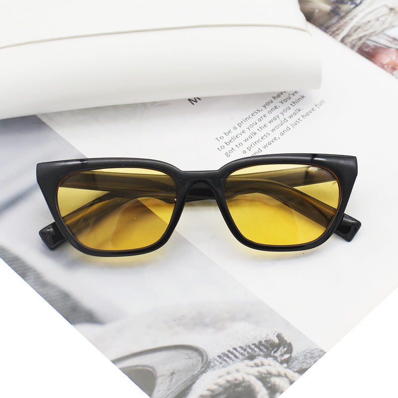 Damen geometrische Designer-Sonnenbrille im modernen Look Karnz