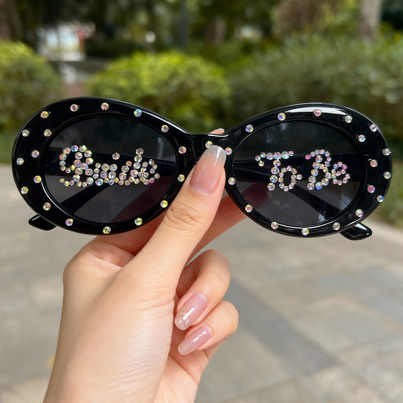 Rhinestone-besetzte Brautsonnenbrille Karnz