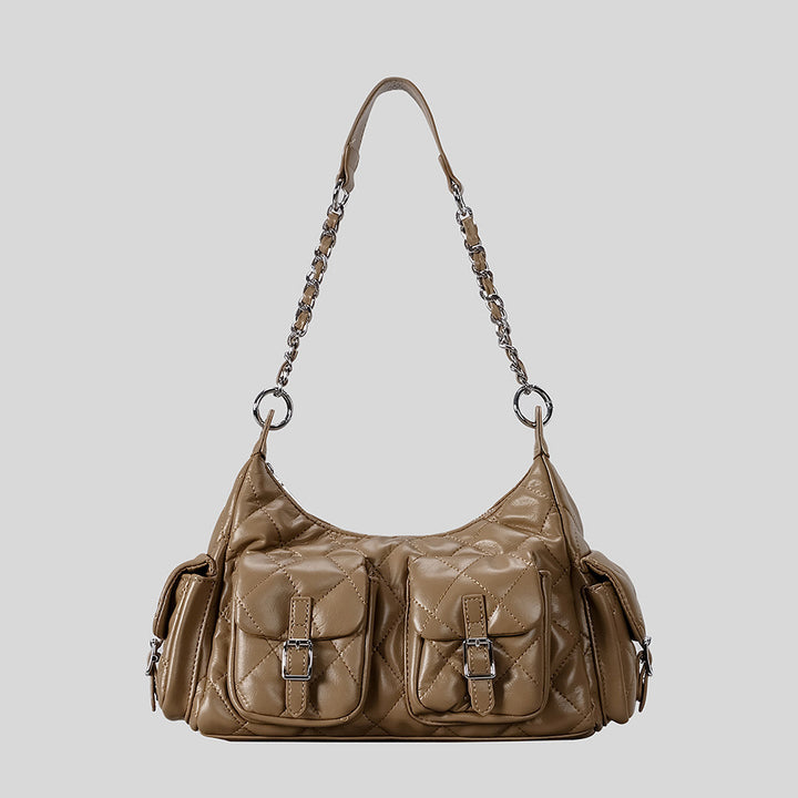 Gepolsterte Mehrfach-Taschen-Handtasche