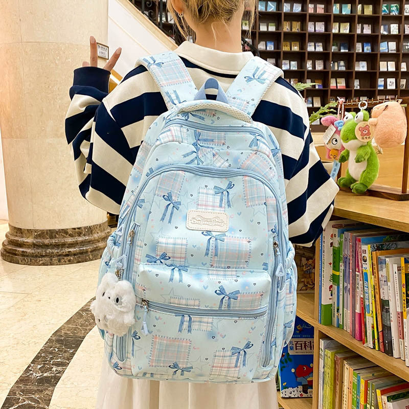 Süßer Grafikdruck Schulrucksack Karnz